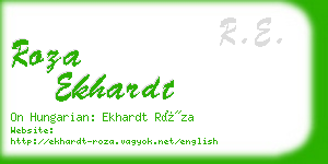 roza ekhardt business card